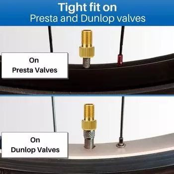 1 комплект адаптера клапана Presta и колпачков для велосипедных покрышек. Преобразуйте Presta в адаптер велосипедного насоса для насоса и воздушного компрессора. Пыленепроницаемый и герметичный адаптер клапана. 16pcs