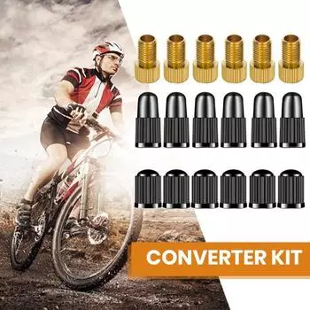 1 комплект адаптера клапана Presta и колпачков для велосипедных покрышек. Переведите Presta на французский язык в США. Накачивайте шины для стандартного насоса и воздушного компрессора. Пыленепроницаемый и герметичный. 18pcs