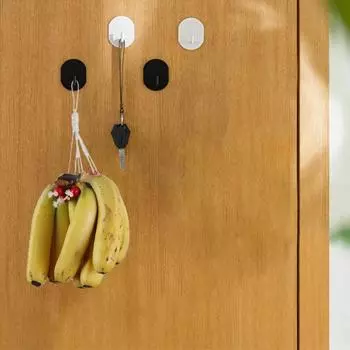 1 комплект, эффективный держатель для бананов, экологически чистая хлопковая веревка, хорошая несущая способность, крючок для банановой вешалки для сада