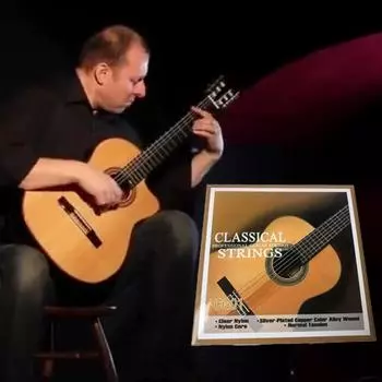 1 комплект AG01/CG01/EG01 струны для акустической гитары, бронзовые струны для классической гитары, 6 струн для гитары