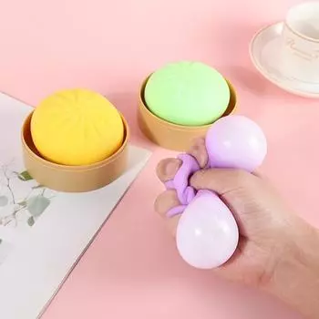 1 комплект экологически чистой мягкой декомпрессионной игрушки для снятия стресса без молнии, забавного гаджета, вентиляционной булочки розовый