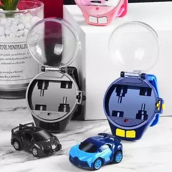 1 комплект экологически чистых мультяшных развлекательных милых часов 2,4 ГГц с дистанционным управлением для гоночных машинок, подарок для мальчика, мини-RC синий
