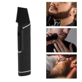 1 комплект, электрическая машинка для стрижки волос, экономичная USB-расческа с пределом зарядки, плавная стрижка, многофункциональная мужская бритва для стрижки волос, мужская поставка A серый