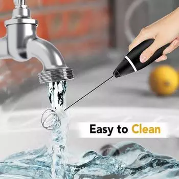 1 комплект электрический яичный beater пищевого класса многофункциональный металлический практичный USB зарядка ручной смеситель кухонный инструмент чёрный