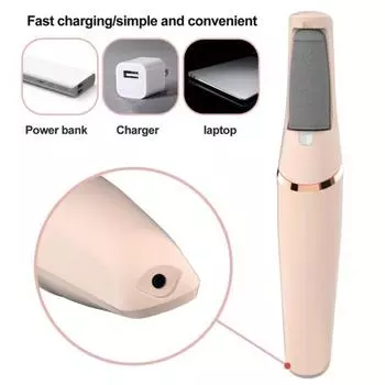 1 комплект электрического средства для удаления мозолей, быстрая зарядка, безопасная защита ног, профессиональный набор инструментов для педикюра для гладких ног белый