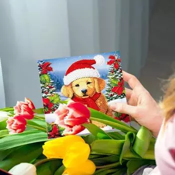 1 комплект алмазная живопись поздравительная открытка DIY горный хрусталь Рождественская открытка ремесленный комплект для украшения фестиваля синий