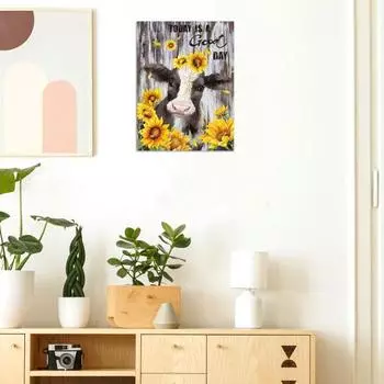 1 комплект алмазной живописи DIY 5D корова узор стразы художественное произведение украшение для украшения стен дома C