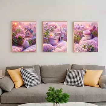 1 комплект алмазной живописи картина тонкой работы DIY пейзаж комплект алмазной живописи