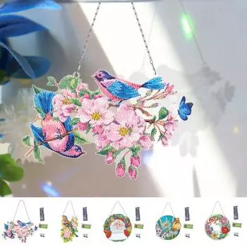 1 комплект алмазной живописи кулон красивый цветок птица узор DIY ремесло орнамент для украшения дома и офиса B