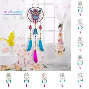 1 комплект алмазной живописи Ловец снов сверкающий DIY алмазная живопись кулон комплект для украшения дома жёлтый