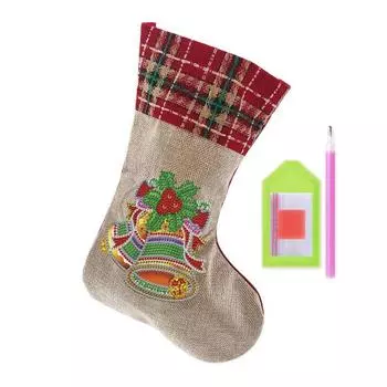1 комплект алмазной живописи Рождественский чулок DIY горный хрусталь сумка для хранения конфет комплект для праздничного украшения I