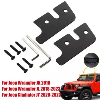 1 комплект алюминиевых сплавов для замены солнцезащитного козырька для Jeep Wrangler JK JL 2018-2023 Комплект для ремонта солнцезащитного козырька