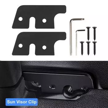 1 комплект алюминиевых сплавов для замены солнцезащитного козырька для Jeep Wrangler JK JL 2018-2023 Комплект для ремонта солнцезащитного козырька