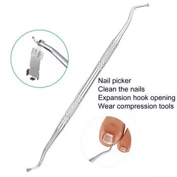 1 комплект, эргономичный профессиональный подъемник для ногтей из нержавеющей стали, инструмент для коррекции ногтей на ногах, для дома A