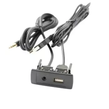 1 комплект AUX USB разъем адаптера универсальный 3,5 мм автомобильный USB AUX порт переключатель разъем кабель переключатель адаптер для домашнего аудио для навигации CHINA