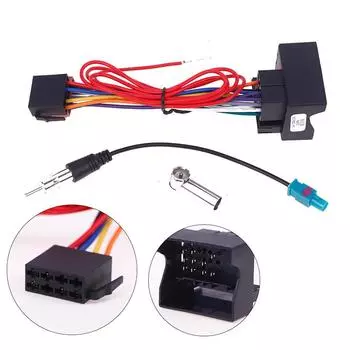 1 комплект автоаксессуаров DIY автомобильный стерео FM аудио ISO жгут проводов кабель радиоантенна провод адаптер для 207 307 407 C3 C4