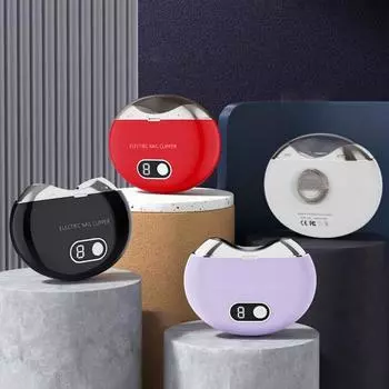 1 комплект, автоматическая электрическая машинка для стрижки ногтей, полировщик для ногтей, безопасный фрезер для ногтей, перезаряжаемый триммер для ногтей, ножницы для ногтей, уход за ногтями «сделай сам», для взрослых чёрный