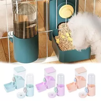 1 комплект, автоматическая кормушка для собак, диспенсер для воды, большая емкость, подвесная кормушка для кошек, товары для домашних животных