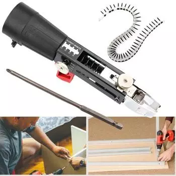 1 комплект, автоматический адаптер для гвоздей, регулируемая автоматическая винтовая цепь, адаптер для гвоздей, набор цепей для электрической дрели для столярных работ