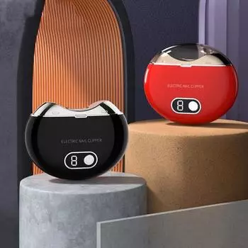 1 комплект, автоматический резак для безопасности ногтей, машинка для стрижки ногтей, электрическая пилочка для ногтей, перезаряжаемая машинка для ногтей красный