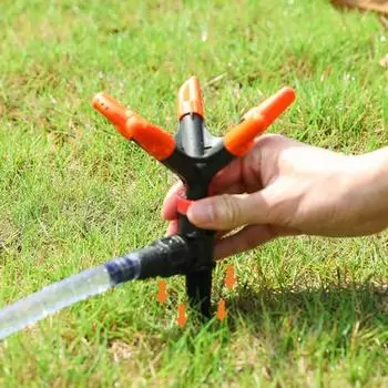 1 комплект автоматический садовый разбрызгиватель, многоцелевой резьбой, 3 насадки, стабильные разбрызгиватели для патио чёрный