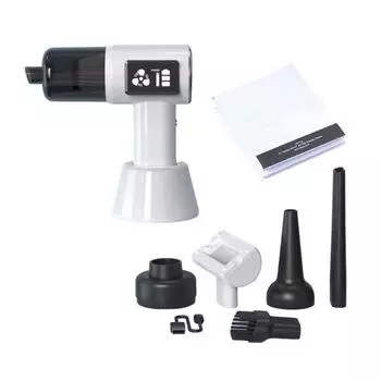 1 комплект автомобильный пылесос ручной беспроводной пылесос USB-C перезаряжаемый 3 дюйма белый