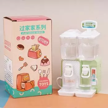 1 комплект аксессуаров для кукольного домика своими руками, миниатюрный имитационный диспенсер для воды, модель охладителя для гостиной, кухни, украшения жёлтый