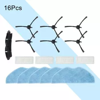 1 комплект аксессуаров для уборки Tefal для робота-пылесоса X-Plorer серии 75 S, боковая щетка, фильтр, салфетка для швабры, очиститель основной щетки