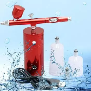 1 комплект аксессуаров для ухода за кожей, прочный, удобный, широко применяемый, увлажняющий, увлажняющий, аэрограф для лица, набор для увлажняющего аэрографа чёрный