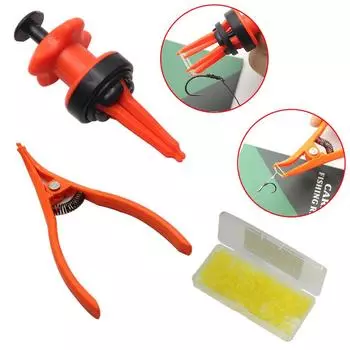 1 комплект, аксессуары для ловли карпа, инструменты для приманки, ленточка для пеллет, плоскогубцы для пеллет, снасти для волос, иглы для сращивания приманки, снасти для ловли карпа