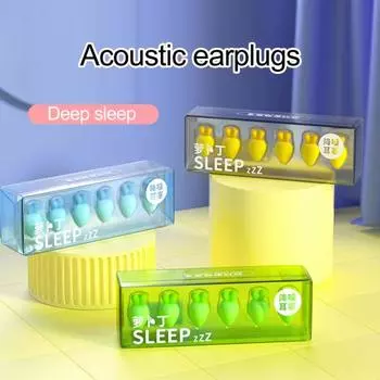 1 комплект берушей из губки «Редис», шумоподавление 35 дБ, моющиеся, водонепроницаемые, мягкие жёлтый