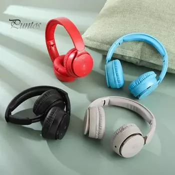 1 комплект Беспроводная гарнитура F68 Bluetooth-совместимая 5.1 Интеллектуальное шумоподавление Стерео объемный эргономичный дизайн для ношения Складной Регулируемый размер красный