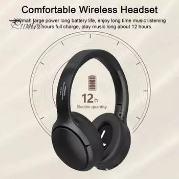 1 комплект беспроводной гарнитуры Bluetooth-совместимые наушники с микрофоном HiFi стерео интеллектуальные наушники с шумоподавлением для музыки серебряный