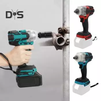 1 комплект, беспроводной ударный гайковерт с эргономичной ручкой, бесщеточный двигатель с высоким крутящим моментом, храповой ключ, инструмент для ремонта, заводские поставки B
