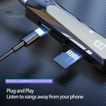 1 комплект беспроводных наушников Bluetooth-совместимых 5.3 с интеллектуальным шумоподавлением, шагомером, стереозвуком, поддержкой воспроизведения с TF-карт, беспроводные наушники для