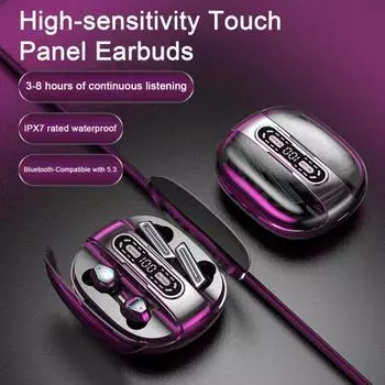 1 комплект беспроводных наушников, две пары Bluetooth-совместимых наушников с дисплеем мощности, вкладыши-вкладыши для музыкального звонка оранжевый