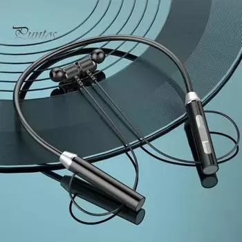 1 комплект беспроводных наушников, совместимых с HD, для звонков, HIFI, стереозвука, с длительным сроком службы батареи, совместимых с Bluetooth, 5.0, с магнитным присоской, беспроводная гарнитура для чёрный