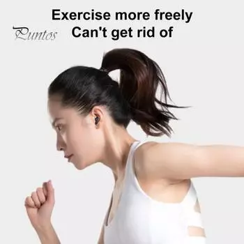 1 комплект беспроводных наушников, светодиодный цифровой дисплей, энергосберегающие ABS, Bluetooth-совместимые спортивные наушники-вкладыши для дома розовый