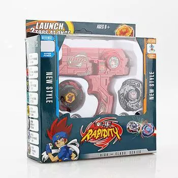 1 комплект Beyblade с пусковой установкой Metal Fusion Rotate Rapidity Fight Masters игрушка в подарок