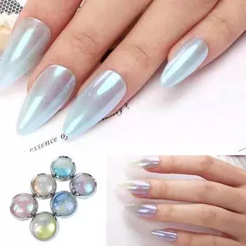 1 комплект, блестящая пудра для ногтей, безопасные ингредиенты, креативный блестящий DIY дизайн ногтей, сверкающий тончайший блестящий блеск для ногтей