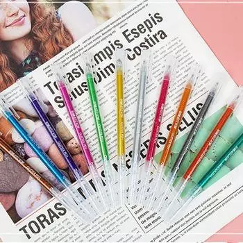 1 комплект, блестящая ручка, красочные гелевые ручки, гладкий маркер для письма, маркер для художественного рисования, поделок 18 Colors