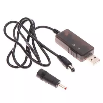 1 комплект блок питания/зарядное устройство/преобразователь питания USB повышающий преобразователь постоянного тока 5 В в 9 В 12 В USB повышающий кабель-преобразователь с разъемом 3,5 мм