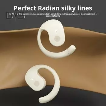 1 комплект Bluetooth-совместимых наушников с силиконовым ремешком для подвешивания, беспроводные водонепроницаемые стереонаушники с мощными звуковыми эффектами для тренировок чёрный