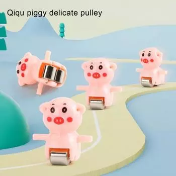 1 комплект, отличный дизайн для катания на роликах, когнитивное развитие, прочные пластиковые электрические игрушки для свиней для детей