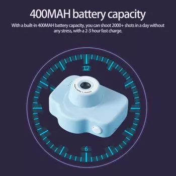 1 комплект большой памяти, несколько фильтров, детская камера с высоким разрешением, A3, детская мини-маленькая домашняя камера синий