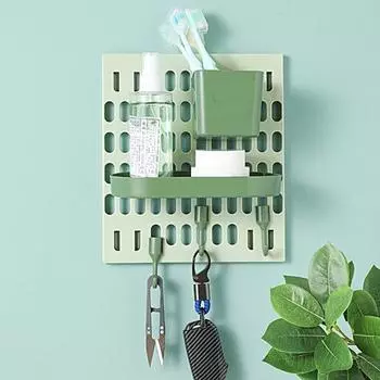 1 комплект, большой размер, практичная экономия места, домашний гараж, кухня, комната, подвесная полка, ящик для хранения, подвесная полка серый