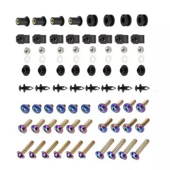 1 комплект болтов обтекателя мотоцикла, комплект винтов корпуса, гайки из нержавеющей стали для Suzuki GSXR600 GSXR750 2006-2007 K6 K7
