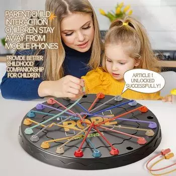 1 комплект Brainy Knots Rope Untangling Настольная игра Challenge Logic Puzzle Board Игрушка в подарок 1