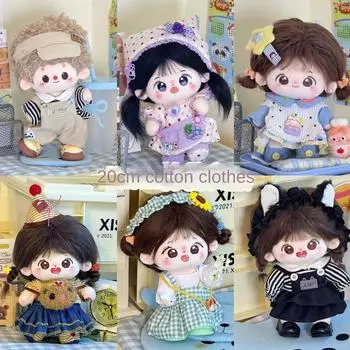 1 комплект брюк на бретельках, хлопковое платье для куклы, хлопковое платье для куклы в стиле Лолиты, детские игрушки для девочек style 1