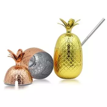 1 комплект чашек с ананасами изысканной формы, барные инструменты, креативные модные винные кружки для домашнего использования